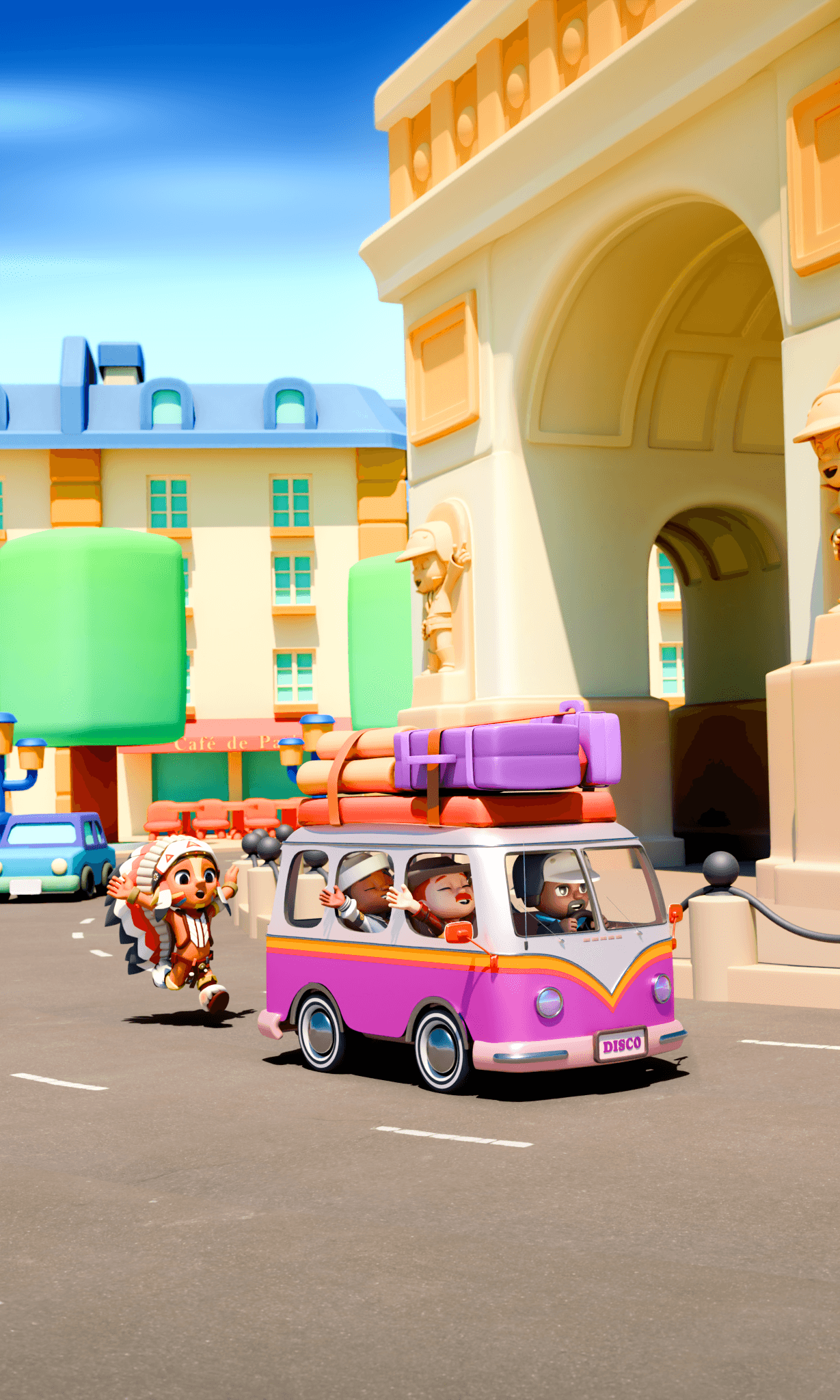 Disco Star van visiting Paris